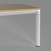 Office Workstations Desk with Metal Frame Metal Aluminum Table Legs Furniture (LF89B)