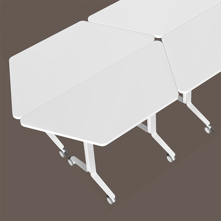 Commerical Furniture Folding Table With Wheels For Meeting Room (TINGBY)