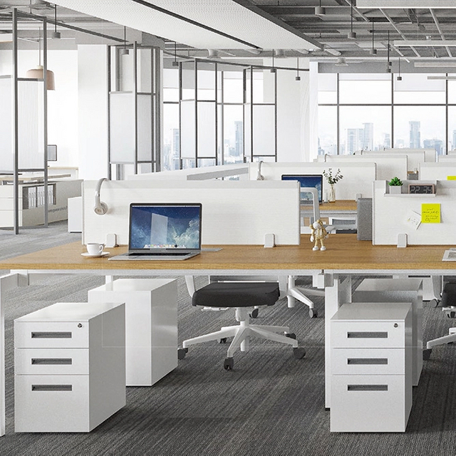 Professional Hardware Office Desk Feet Staff Office Furniture Metal Frame Modern Computer Table(D330)