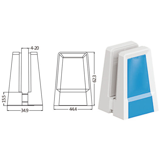 Aluminium Clamp for Office Clamp Clip Color Screen Clamp ( PJ-39) 