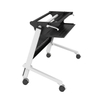 Modern foldable training table with casters for school