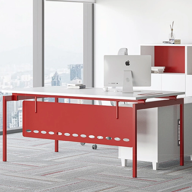 Professional Hardware Office Desk Feet Staff Office Furniture Metal Frame Modern Computer Table(D330)