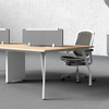 White Gray Meeting Table Leg Office Desk Metal Frame (LF87)