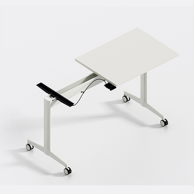 Office Meeting Room Folding Table with Wheels Training Foldable Table (VAUS)