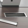 Aluminum Alloy Integrated Press Double Cover Conference Office Desk Cable Box Wire Management Desk Cable Box